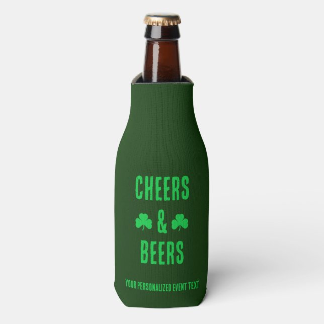 Cheers and Beers Party Event Bottle Cooler (Bottle Front)