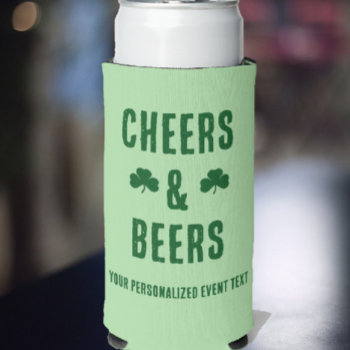Cheers And Beers Party Event Can Cooler by DesignsbyHarmony at Zazzle