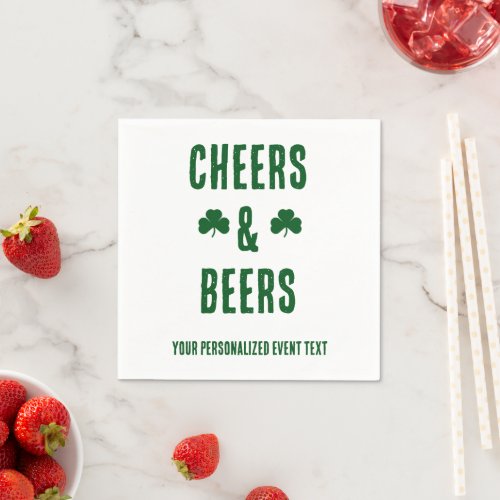 Cheers and Beers Party Event Napkins