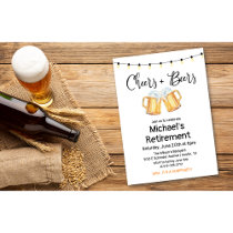 Cheers and Beers Retirement Invitation