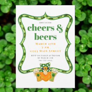 Cheers and Beers St. Patrick’s Day Party Invitation