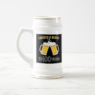 Cheers and Beers to 100 Years Beer Stein