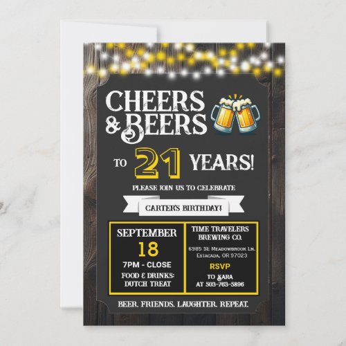 Cheers and Beers to 21 Years Brewery Birthday