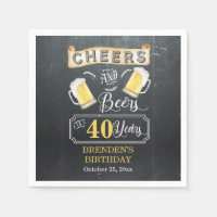 Cheers and Beers to 40 Years Birthday Party