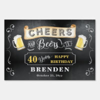 Cheers and Beers to 40 Years Birthday