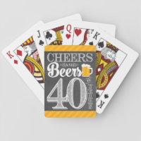 Cheers and Beers to 40 Years Playing Cards