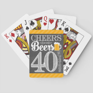 Cheers and Beers to 40 Years Playing Cards