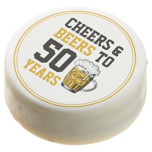 Cheers and beers to 50 Years 50th birthday Chocolate Covered Oreo