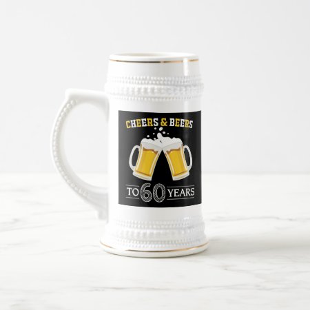 Cheers And Beers To 60 Years Beer Stein