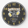 Cheers and Beers to 60 Years Birthday Large Clock