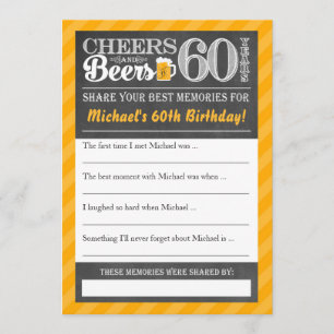 Cheers and Beers to 60 Years • Share a Memory Card