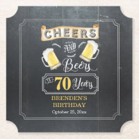 Cheers and Beers to 70 Years Birthday Party