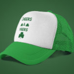 Cheers and Beers Trucker Hat<br><div class="desc">Cheers and beers St Patrick's Day gifts</div>