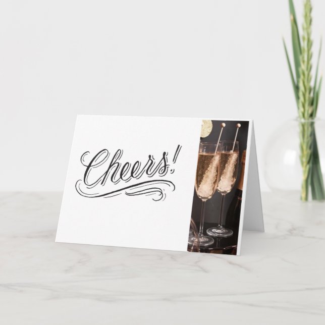 *CHEERS AND CELEBRATE* FOR THE HOLIDAY AND ENJOY CARD (Front)