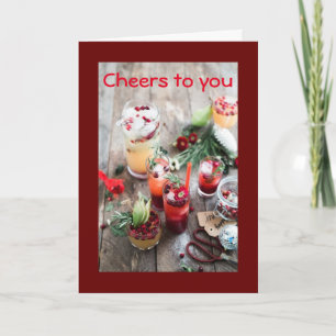 **CHEERS AND HAPPY HOLIDAYS TO YOU** HOLIDAY CARD