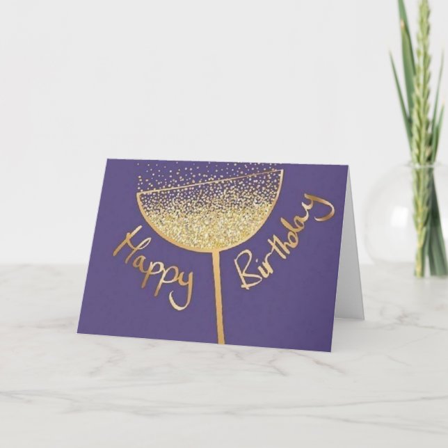 CHEERS AND SALUTATIONS FOR **YOUR BIRTHDAY** CARD (Front)