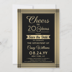 Retirement Party Save the Date Cards | Zazzle