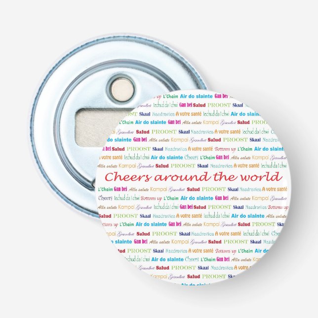 Cheers_Around The World_multi-language Bottle Opener (Front)