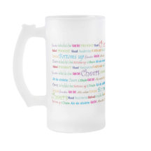 Cheers_Around The World tall frosted glass