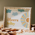 Cheers Baby Sun Baby Shower Sign<br><div class="desc">8x10 Sun Baby Shower Sign.</div>
