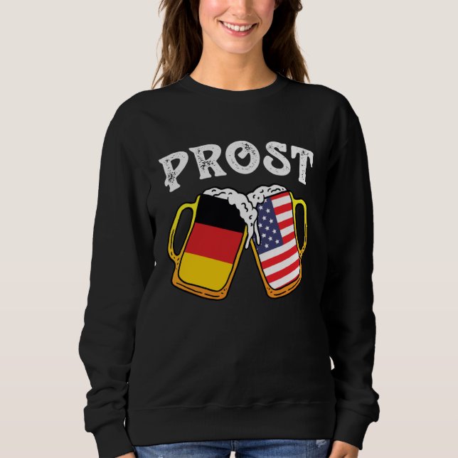 Cheers Beer Mug Germany America beer party Sweatshirt (Front)