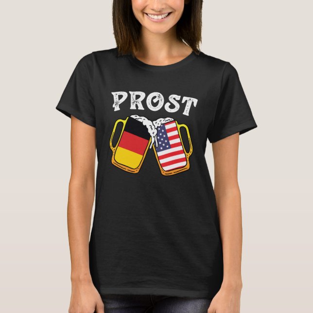 Cheers Beer Mug Germany America beer party T-Shirt (Front)