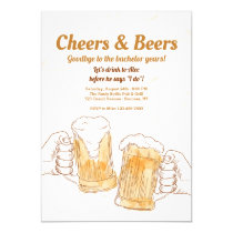 Cheers Beer Mugs Invitations