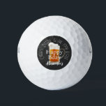 Cheers Beers and the 19th Hole Golf Balls<br><div class="desc">Happy Bday Golf Balls Cheers Beers and the 19th Hole Beer Drinking design, with beer stein mug. This Golfing Beer Drinking-themed design is just right for your occasion and makes the perfect personalized Gift, it's great for graduation weddings, parties, family reunions, and just everyday fun. Our easy-to-use template makes personalizing...</div>