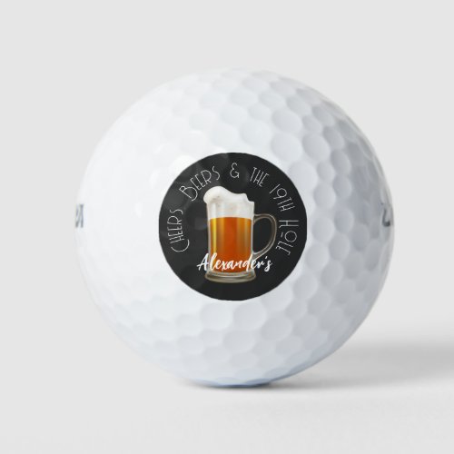 Cheers Beers and the 19th Hole Golf Balls