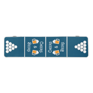 Cheers & Beers Beer Tankards Cup Guide Ocean Blue Pong Table