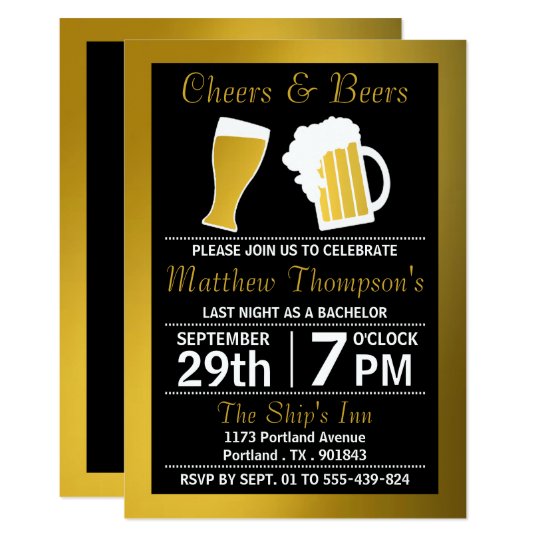 bachelor party invites