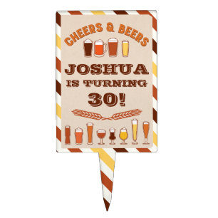 Cheers & Beers Cupcake Topper