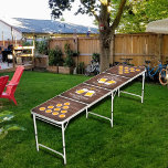 Cheers & Beers Custom Personalized Beer Pong Table<br><div class="desc">Show off your skills in style with this custom "cheers & beers" personalized  beer pong table,  personalized just for you.</div>