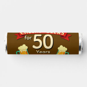 Cheers & Beers for 50 Years Happy Birthday NAME  Breath Savers® Mints
