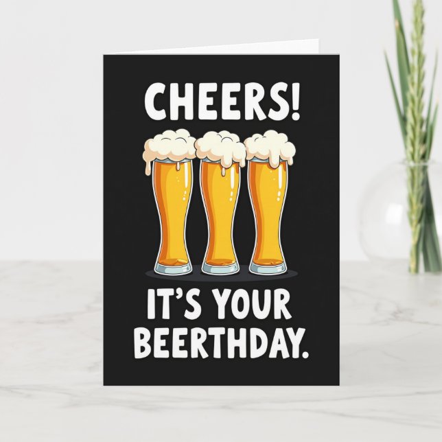 Cheers Beerthday Toast Card (Front)