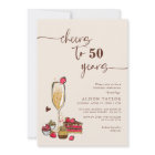 Cheers Birthday Party Gold Champagne Glass