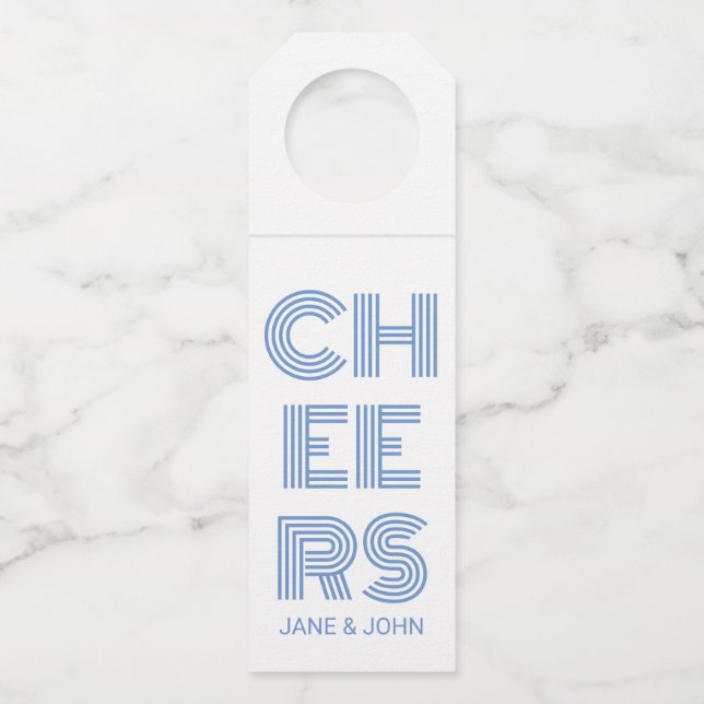 Cheers Bottle Tag (Front)
