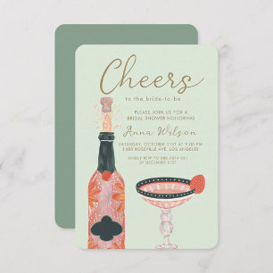 Cheers Bridal Brunch Campagne Blush Invitation