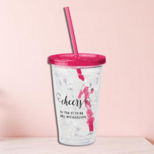Cheers Bride To Be Wedding Event Acrylic Tumbler
