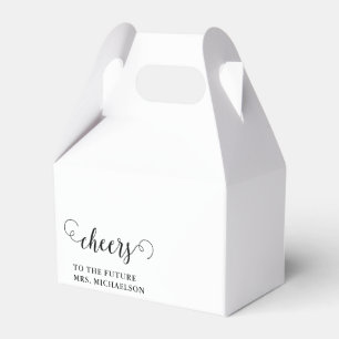 Cheers Bride To Be Wedding Event Favor Boxes