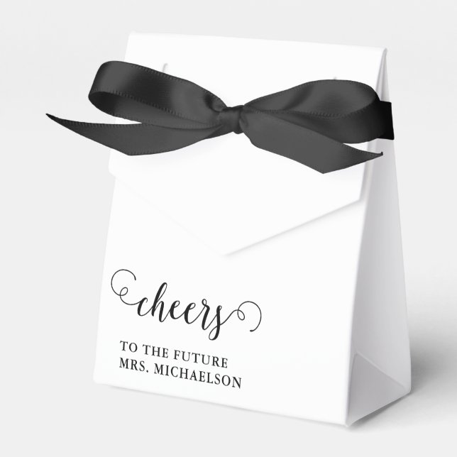 Cheers Bride To Be Wedding Event Favor Boxes (Front Side)