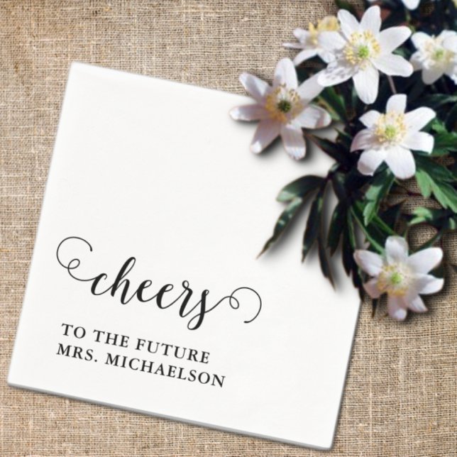Cheers Bride To Be Wedding Event Napkins (Creator Uploaded)
