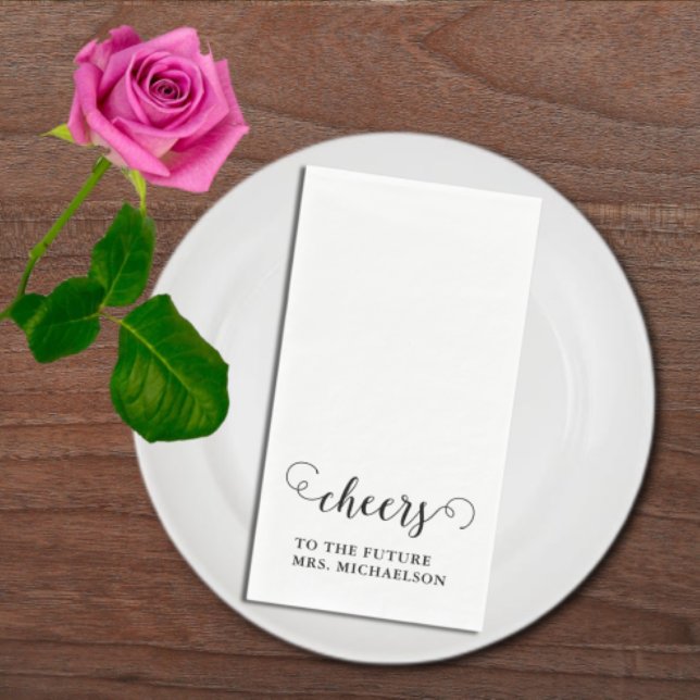 Cheers Bride To Be Wedding Event Paper Guest Towels (Creator Uploaded)