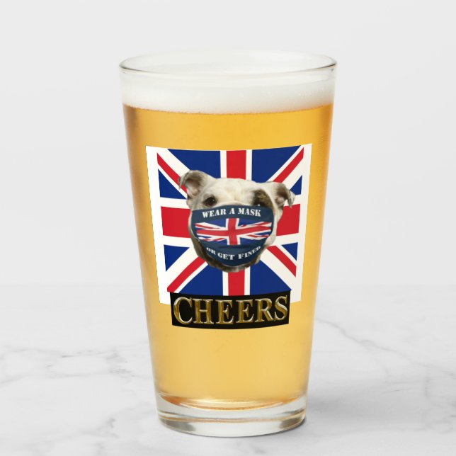 CHEERS BULLDOG GLASS (Front Filled)