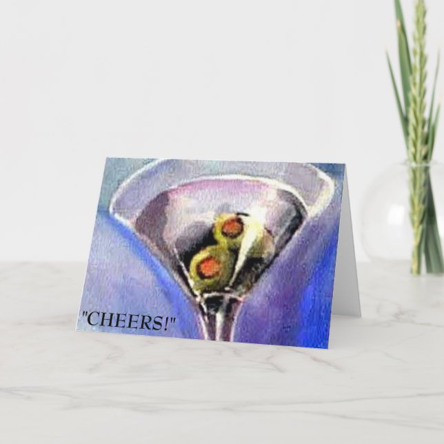 "CHEERS!" By Karen J. Layer Card (Front)