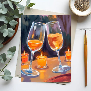 Cheers Champagne   Celebratory Congratulations Holiday Postcard