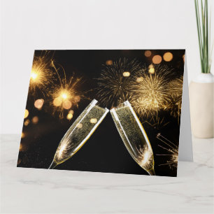 Cheers Champagne Glasses Card