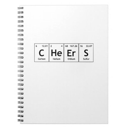 CHeErS Chemistry Periodic Table Words Elements Notebook