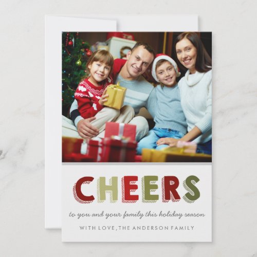 Cheers Christmas Cards  Holiday Cards