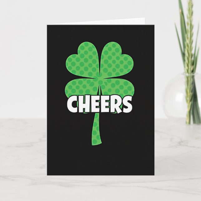 Cheers Clover Luck Card (Front)
